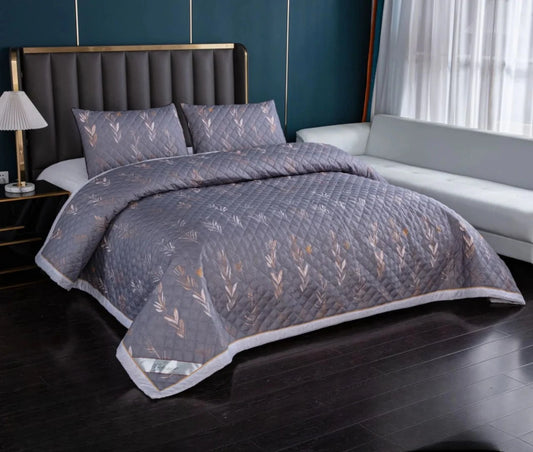 Marvellous King Size Printed Bedcover with Frill Border – Super Soft, Reversible, Skin-Friendly Fabric, 2 Pillow Cases